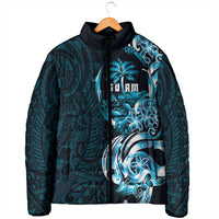 Asut Guam Chamorro Padded Jacket Guahan Seal Tattoo LT14 - Polynesian Pride