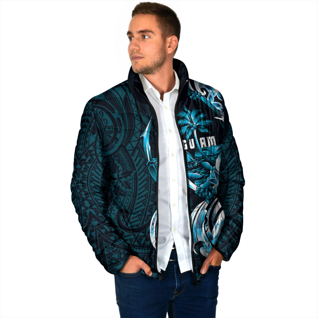 Asut Guam Chamorro Padded Jacket Guahan Seal Tattoo LT14 - Polynesian Pride