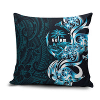 Asut Guam Chamorro Pillow Cover Guahan Seal Tattoo LT14 Blue - Polynesian Pride