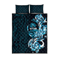 Asut Guam Chamorro Quilt Bed Set Guahan Seal Tattoo LT14 - Polynesian Pride