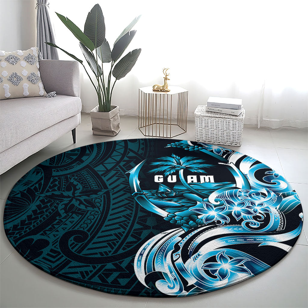 Asut Guam Chamorro Round Carpet Guahan Seal Tattoo LT14 - Polynesian Pride