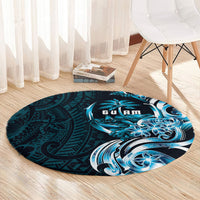 Asut Guam Chamorro Round Carpet Guahan Seal Tattoo LT14 - Polynesian Pride