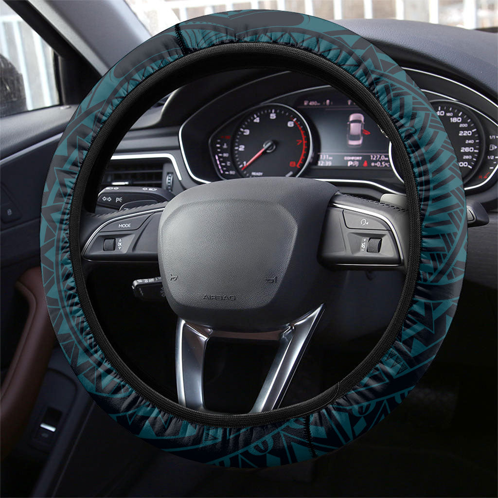 Asut Guam Chamorro Steering Wheel Cover Guahan Seal Tattoo LT14 - Polynesian Pride