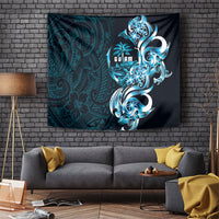 Asut Guam Chamorro Tapestry Guahan Seal Tattoo LT14 Blue - Polynesian Pride