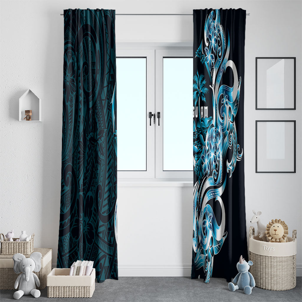 Asut Guam Chamorro Window Curtain Guahan Seal Tattoo LT14 - Polynesian Pride