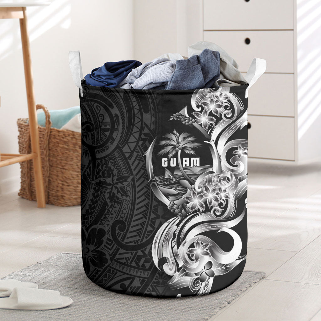 Attelong Guam Chamorro Laundry Basket Guahan Seal Tattoo LT14 Black - Polynesian Pride