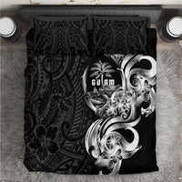 Attelong Guam Chamorro Bedding Set Guahan Seal Tattoo LT14 Black - Polynesian Pride