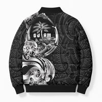 Attelong Guam Chamorro Bomber Puffer Jacket Guahan Seal Tattoo LT14 - Polynesian Pride