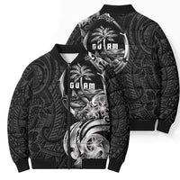 Attelong Guam Chamorro Bomber Puffer Jacket Guahan Seal Tattoo LT14 - Polynesian Pride