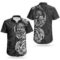 Attelong Guam Chamorro Couples Matching Tank Maxi Dress and Hawaiian Shirt Guahan Seal Tattoo LT14 - Polynesian Pride