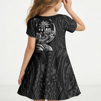 Attelong Guam Chamorro Kid Short Sleeve Dress Guahan Seal Tattoo LT14 - Polynesian Pride