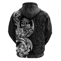 Attelong Guam Chamorro Zip Hoodie Guahan Seal Tattoo LT14 - Polynesian Pride