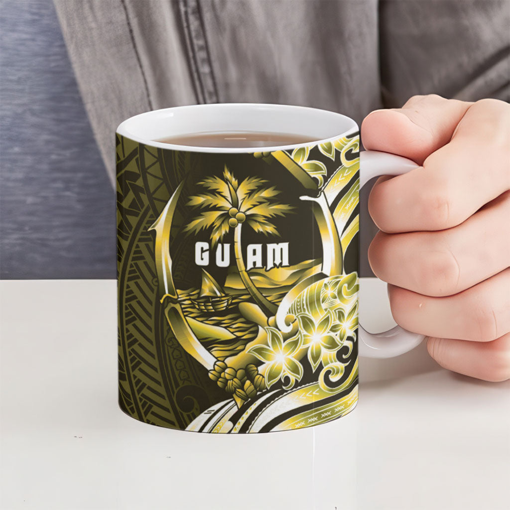 Amariyu Guam Chamorro Ceramic Mug Guahan Seal Tattoo LT14 - Polynesian Pride