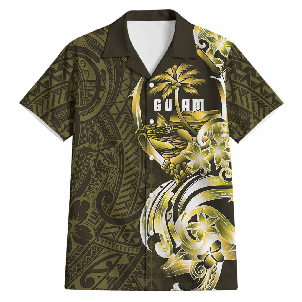 Amariyu Guam Chamorro Hawaiian Shirt Guahan Seal Tattoo LT14 Yellow - Polynesian Pride