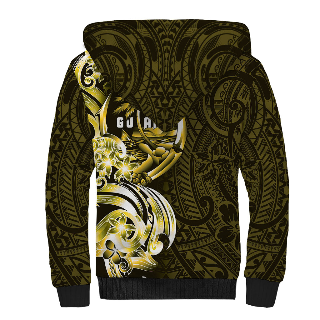Amariyu Guam Chamorro Sherpa Hoodie Guahan Seal Tattoo LT14 - Polynesian Pride
