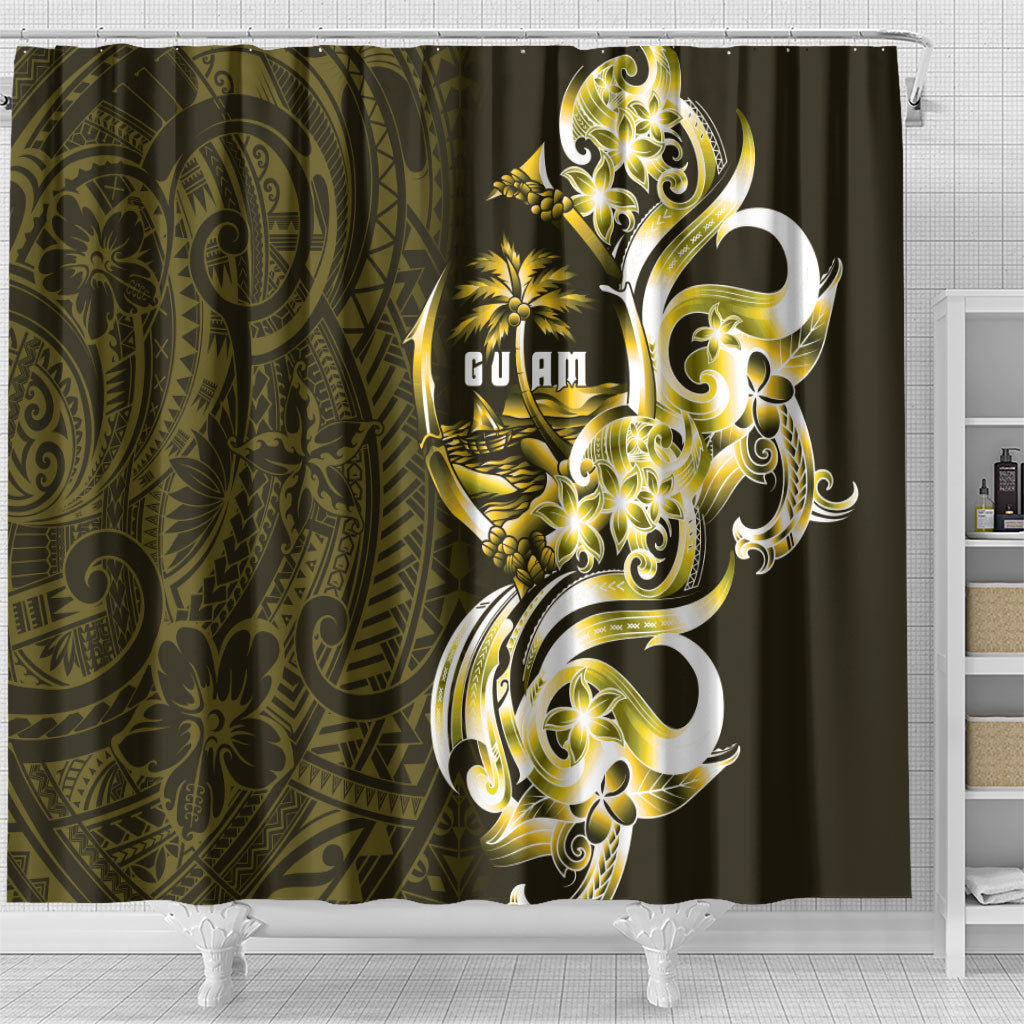 Amariyu Guam Chamorro Shower Curtain Guahan Seal Tattoo LT14 - Polynesian Pride