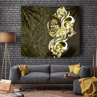 Amariyu Guam Chamorro Tapestry Guahan Seal Tattoo LT14 Yellow - Polynesian Pride