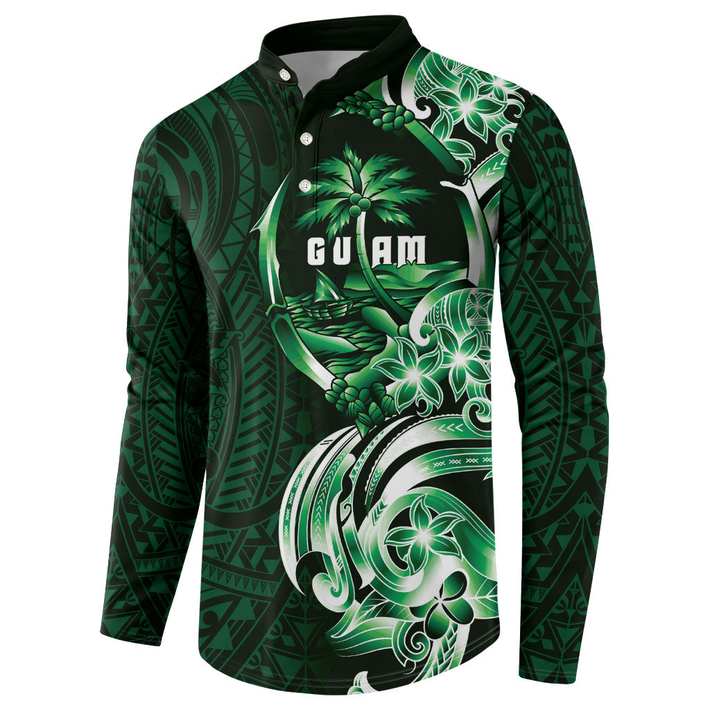 Betde Guam Chamorro Button Sweatshirt Guahan Seal Tattoo LT14 - Polynesian Pride