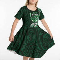 Betde Guam Chamorro Kid Short Sleeve Dress Guahan Seal Tattoo LT14 - Polynesian Pride