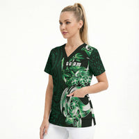 Betde Guam Chamorro Scrub Top Guahan Seal Tattoo LT14 - Polynesian Pride