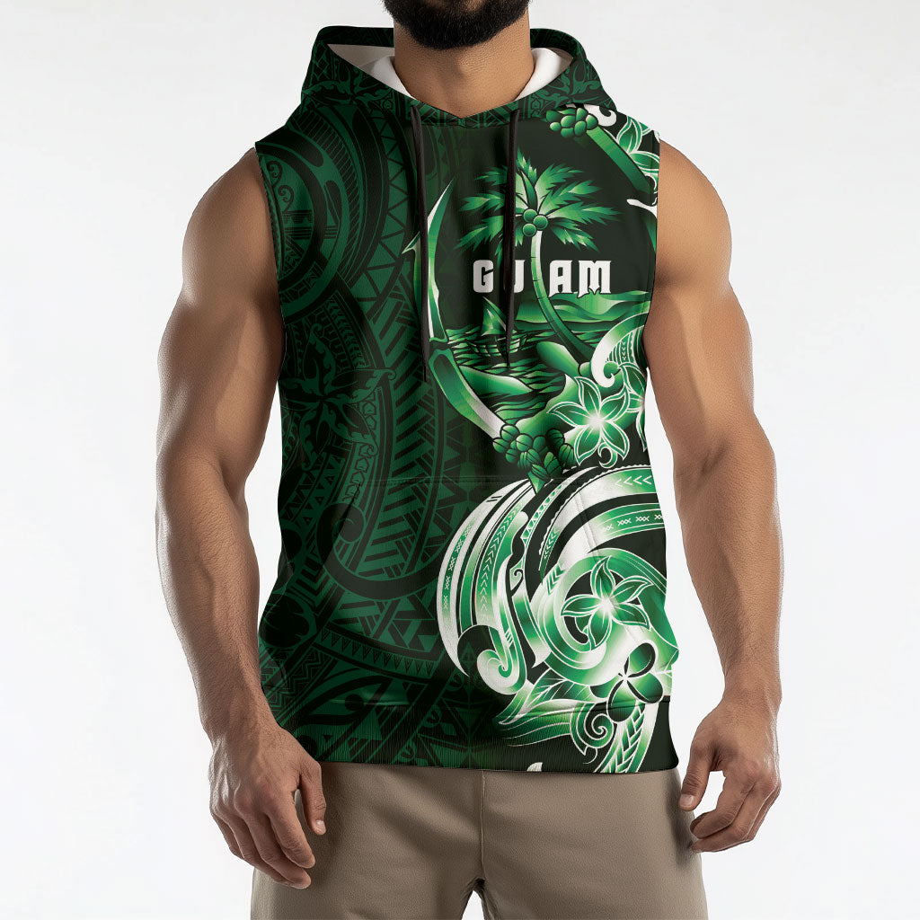 Betde Guam Chamorro Sleeveless Hoodie Guahan Seal Tattoo LT14 - Polynesian Pride