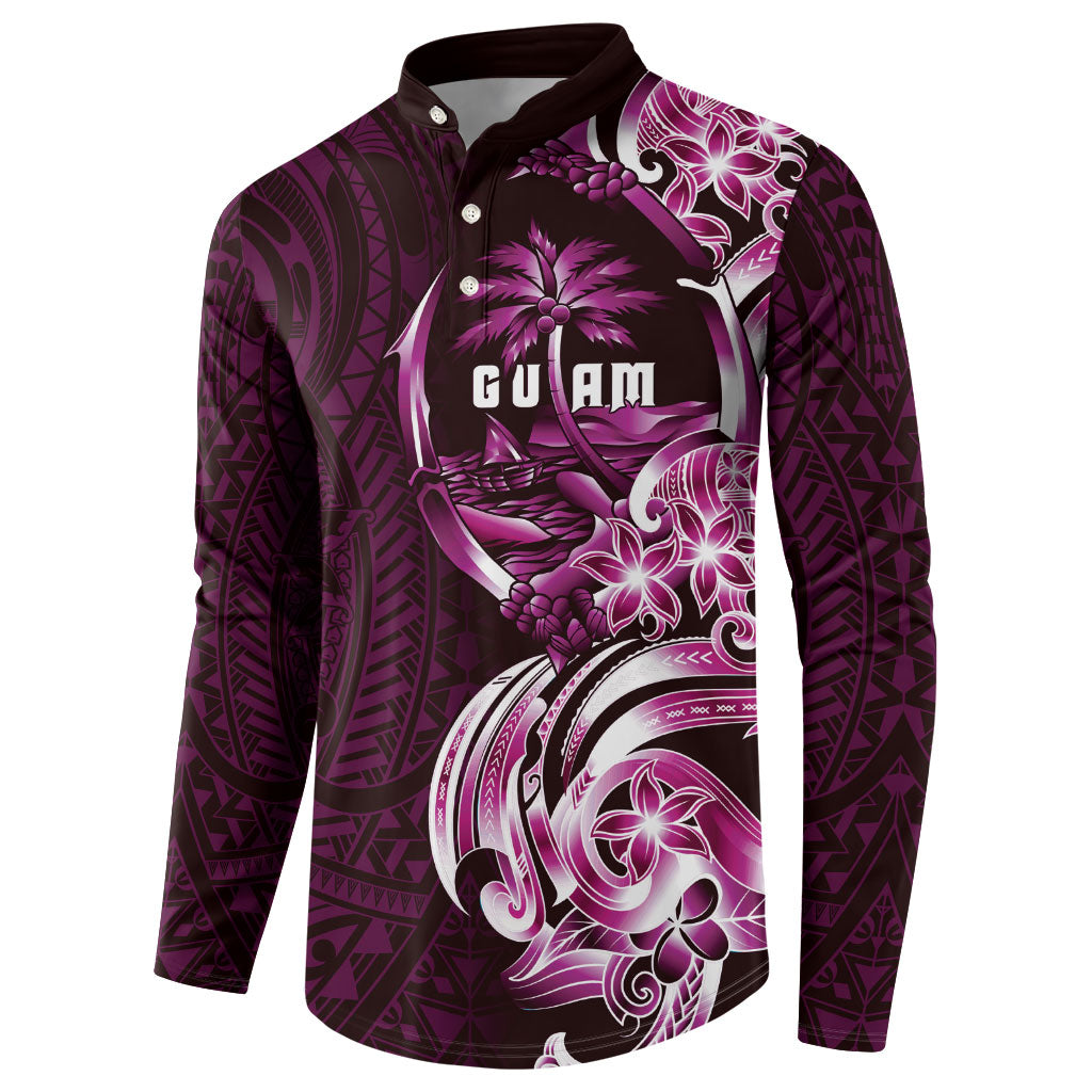 Kulot Di Rosa Guam Chamorro Button Sweatshirt Guahan Seal Tattoo LT14 - Polynesian Pride