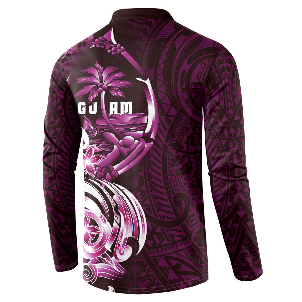 Kulot Di Rosa Guam Chamorro Button Sweatshirt Guahan Seal Tattoo LT14 - Polynesian Pride