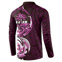 Kulot Di Rosa Guam Chamorro Button Sweatshirt Guahan Seal Tattoo LT14 - Polynesian Pride