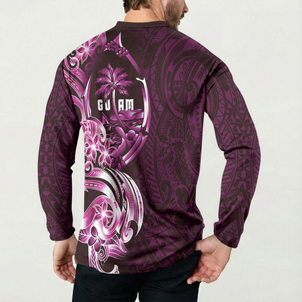 Kulot Di Rosa Guam Chamorro Button Sweatshirt Guahan Seal Tattoo LT14 - Polynesian Pride