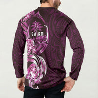 Kulot Di Rosa Guam Chamorro Button Sweatshirt Guahan Seal Tattoo LT14 - Polynesian Pride