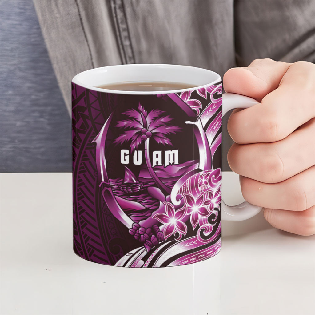 Kulot Di Rosa Guam Chamorro Ceramic Mug Guahan Seal Tattoo LT14 - Polynesian Pride
