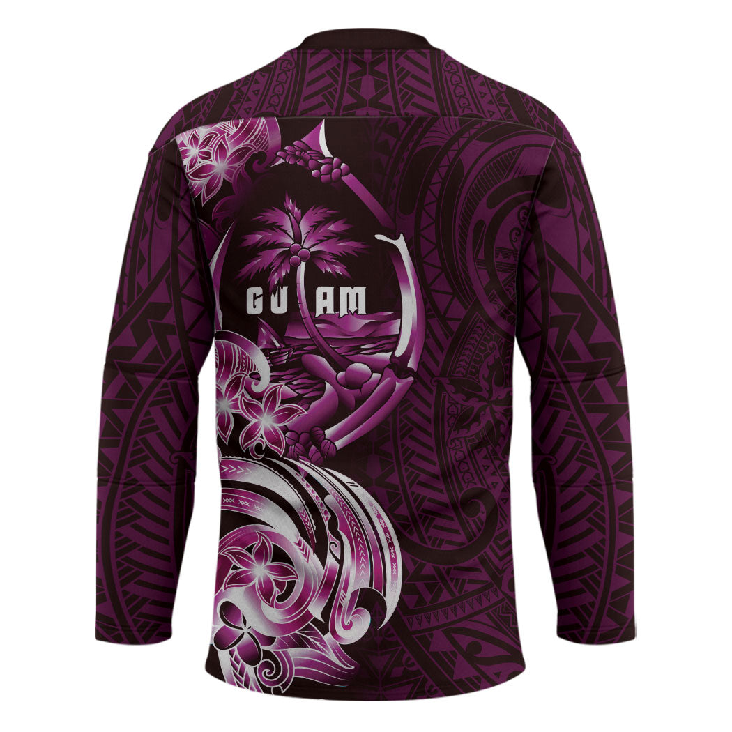 Kulot Di Rosa Guam Chamorro Hockey Jersey Guahan Seal Tattoo LT14 - Polynesian Pride