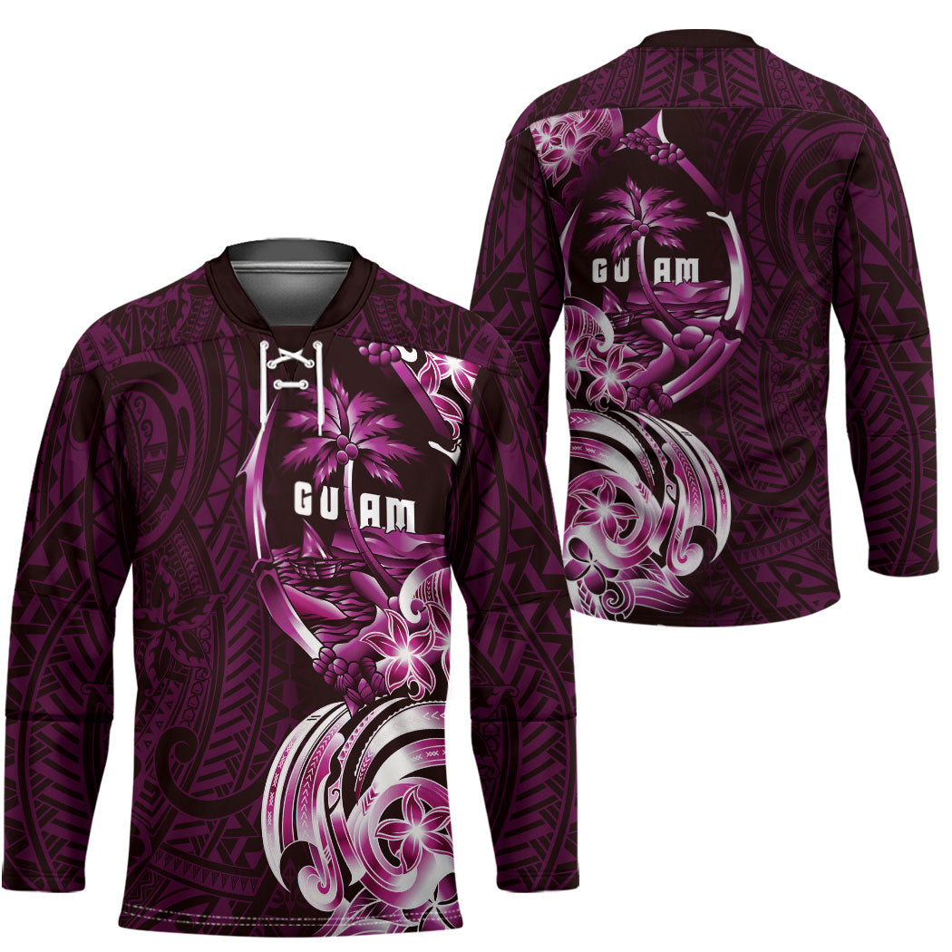 Kulot Di Rosa Guam Chamorro Hockey Jersey Guahan Seal Tattoo LT14 - Polynesian Pride
