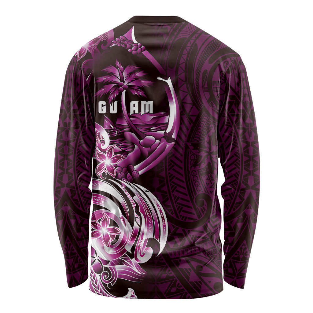 Kulot Di Rosa Guam Chamorro Long Sleeve Shirt Guahan Seal Tattoo LT14 - Polynesian Pride