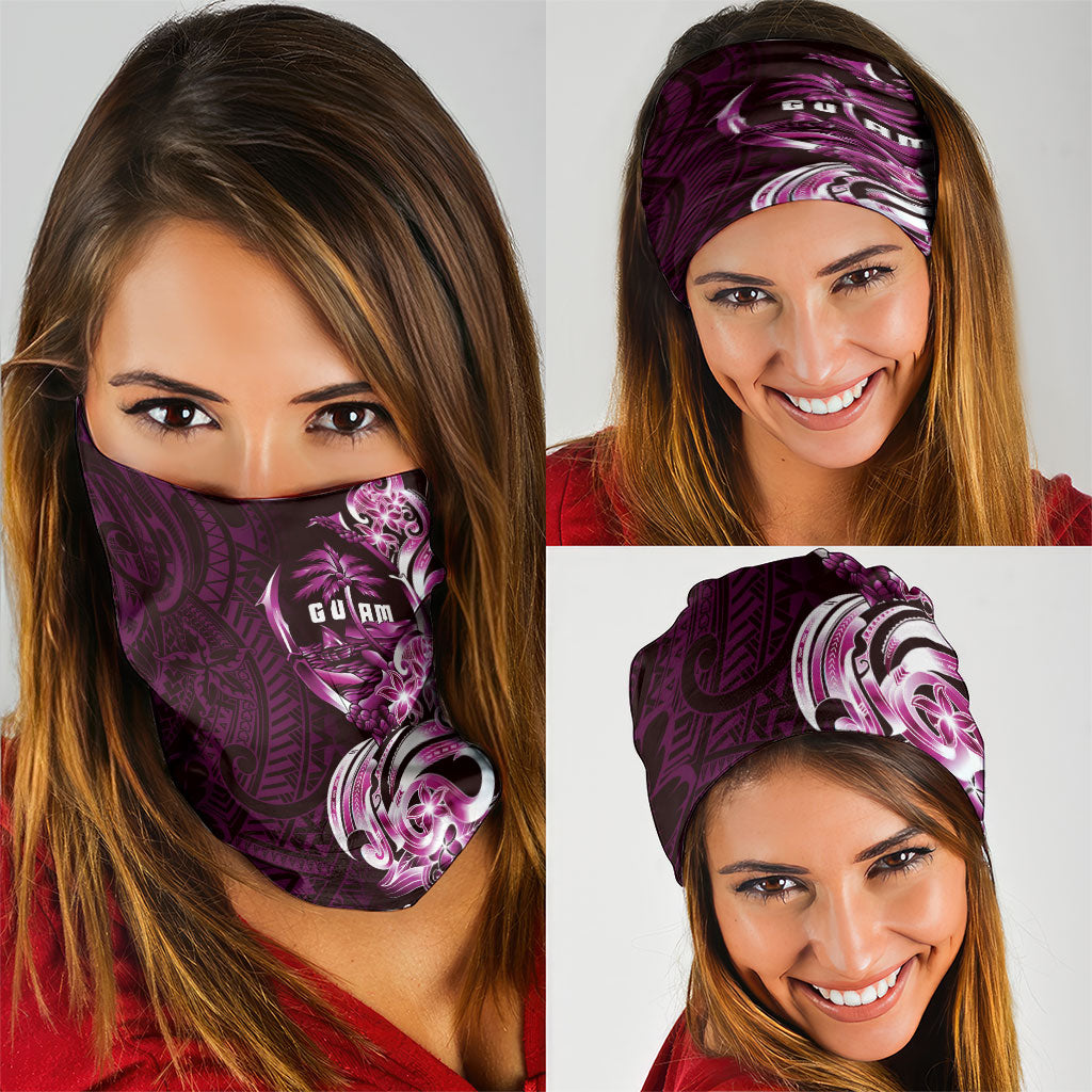 Kulot Di Rosa Guam Chamorro Neck Gaiter Guahan Seal Tattoo LT14 - Polynesian Pride