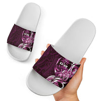 Kulot Di Rosa Guam Chamorro Slide Sandals Guahan Seal Tattoo LT14 - Polynesian Pride