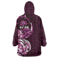 Kulot Di Rosa Guam Chamorro Wearable Blanket Hoodie Guahan Seal Tattoo LT14 - Polynesian Pride