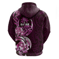Kulot Di Rosa Guam Chamorro Zip Hoodie Guahan Seal Tattoo LT14 - Polynesian Pride