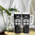 Fiji Rugby Tumbler With Handle Fijian Tapa Pattern World Cup Black