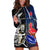 Custom New Zealand And France Rugby Hoodie Dress All Black With Les Bleus Together 2023 World Cup LT14 Black - Polynesian Pride