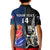 Custom New Zealand And France Rugby Kid Polo Shirt All Black With Les Bleus Together 2023 World Cup LT14 - Polynesian Pride