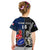 Custom New Zealand And France Rugby Kid T Shirt All Black With Les Bleus Together 2023 World Cup LT14 - Polynesian Pride