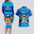 Personalised Fiji Couples Matching Long Sleeve Bodycon Dress and Hawaiian Shirt Unique Fijian Tapa Pattern With Coat Of Arms LT14 - Polynesian Pride