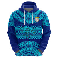 Personalised Fiji Hoodie Unique Fijian Tapa Pattern With Coat Of Arms LT14 - Polynesian Pride
