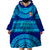 Personalised Fiji Wearable Blanket Hoodie Unique Fijian Tapa Pattern With Coat Of Arms LT14 - Polynesian Pride