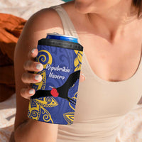 Nauru Angam Day 4 in 1 Can Cooler Tumbler Naoero Frigate Bird Polynesian Pattern LT14 - Polynesian Pride