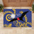 Nauru Angam Day Rubber Doormat Naoero Frigate Bird Polynesian Pattern