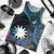 Blue Nauru Men Tank Top Naoero Map With Polynesian Tropical Flowers