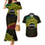 Personalised Nukuoro Atoll Couples Matching Mermaid Dress and Hawaiian Shirt Polynesian Tattoo Curves Reggae Version