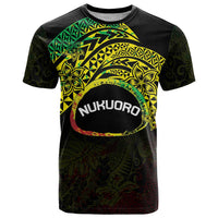 Personalised Nukuoro Atoll T Shirt Polynesian Tattoo Curves Reggae Version LT14 Reggae - Polynesian Pride